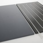 Elemento calefactor con capa superior de goma sin relieve de protuberancias