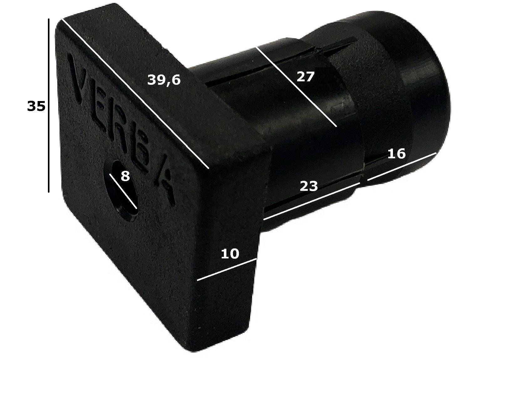 Tapón de montaje para tubos con medidas Dimensiones del tapón de montaje para tubos