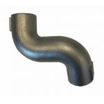 Curva en S de acero inoxidable, torcida, de 1/2"